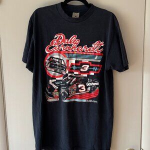 Vintage Racing Dale Earnhardt T-shirt 90s Winston Cup Black Goodwrench Wrap No 3
